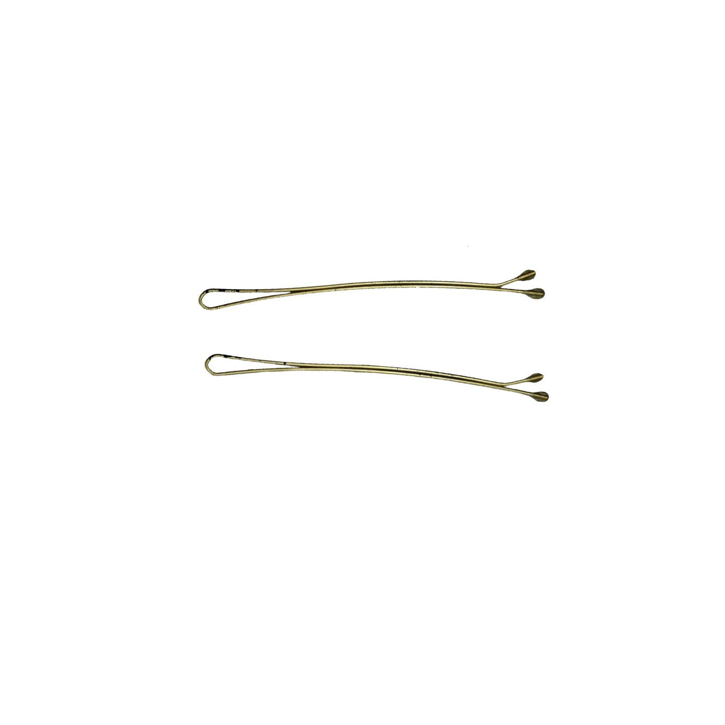 180, Tortoise Shell Color (Brassed/Black), 2.8in (7.0cm), Italian Made Jumbo Flat Bobby Pins, Recloseable Stay Clean and Organized Container
