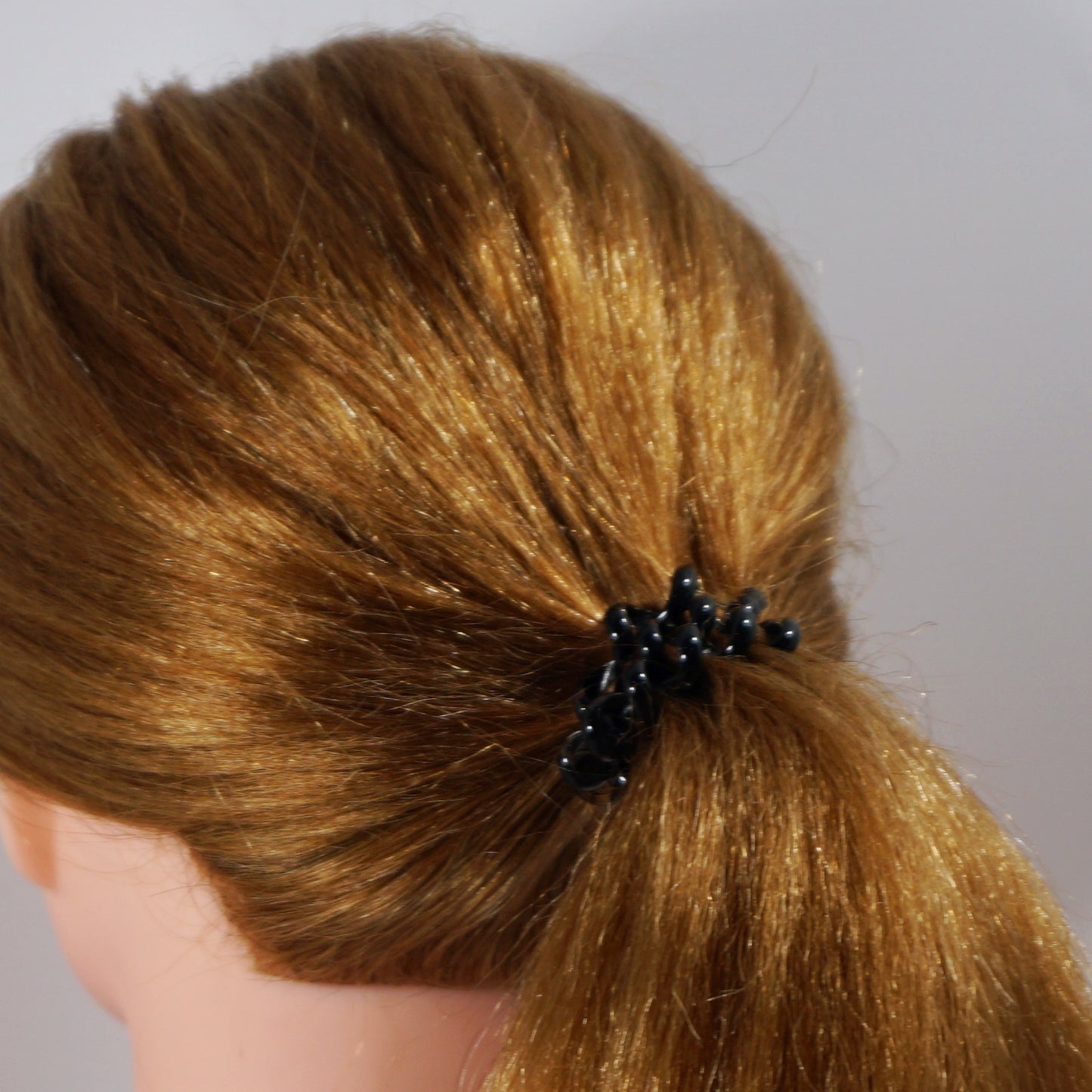 Amelia Beauty Products 8 Medium Elastic Hair Coils, 2.0in Diameter Thick Spiral Hair Ties, Gentle on Hair, Strong Hold and Minimizes Dents and Creases, Black