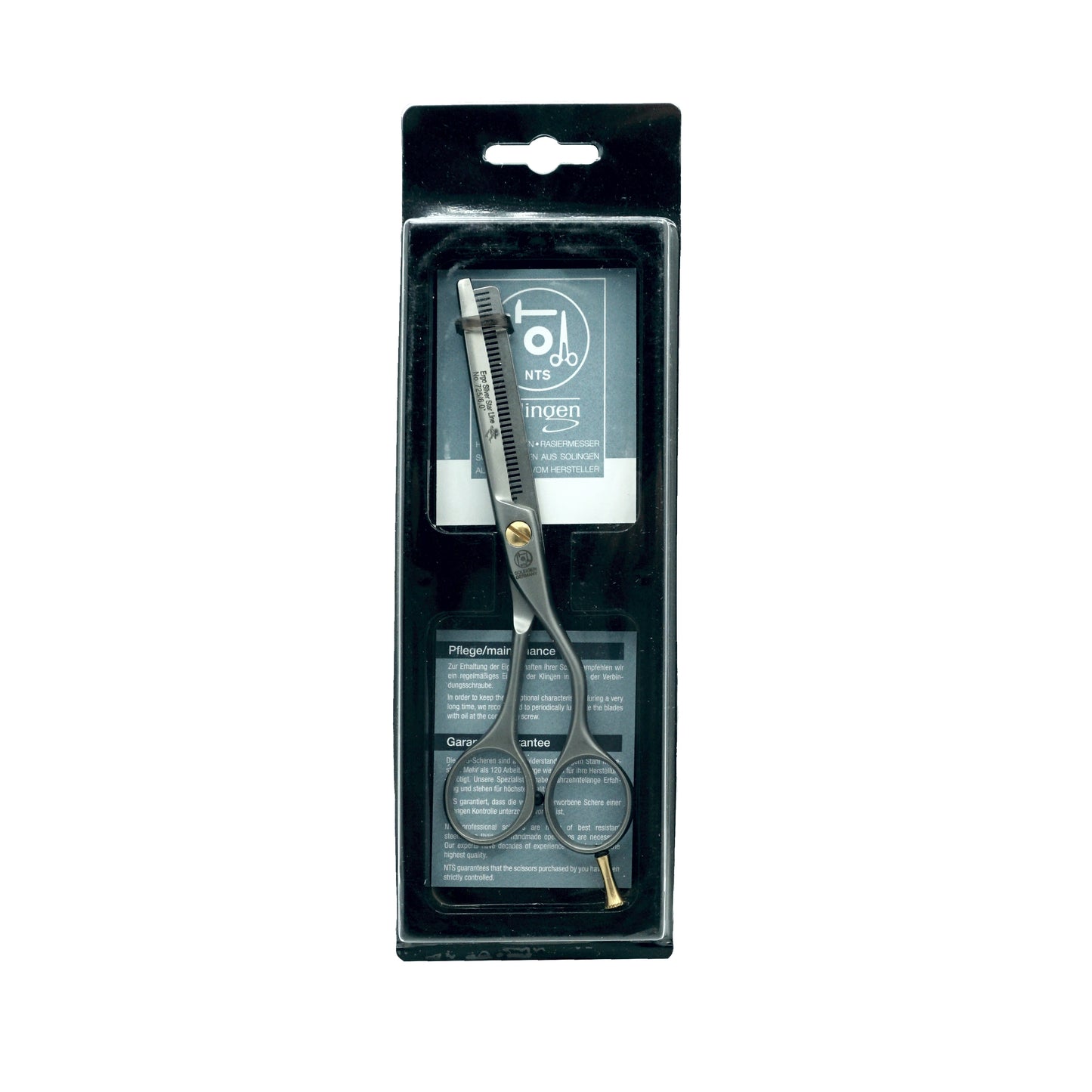 NTS Solingen 725-6.0 Ergo Silver Star German Thinning Scissors, 6.0″ Length