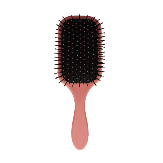 9.5in Paddle Cushion Brush - Nylon Bristles, Pink