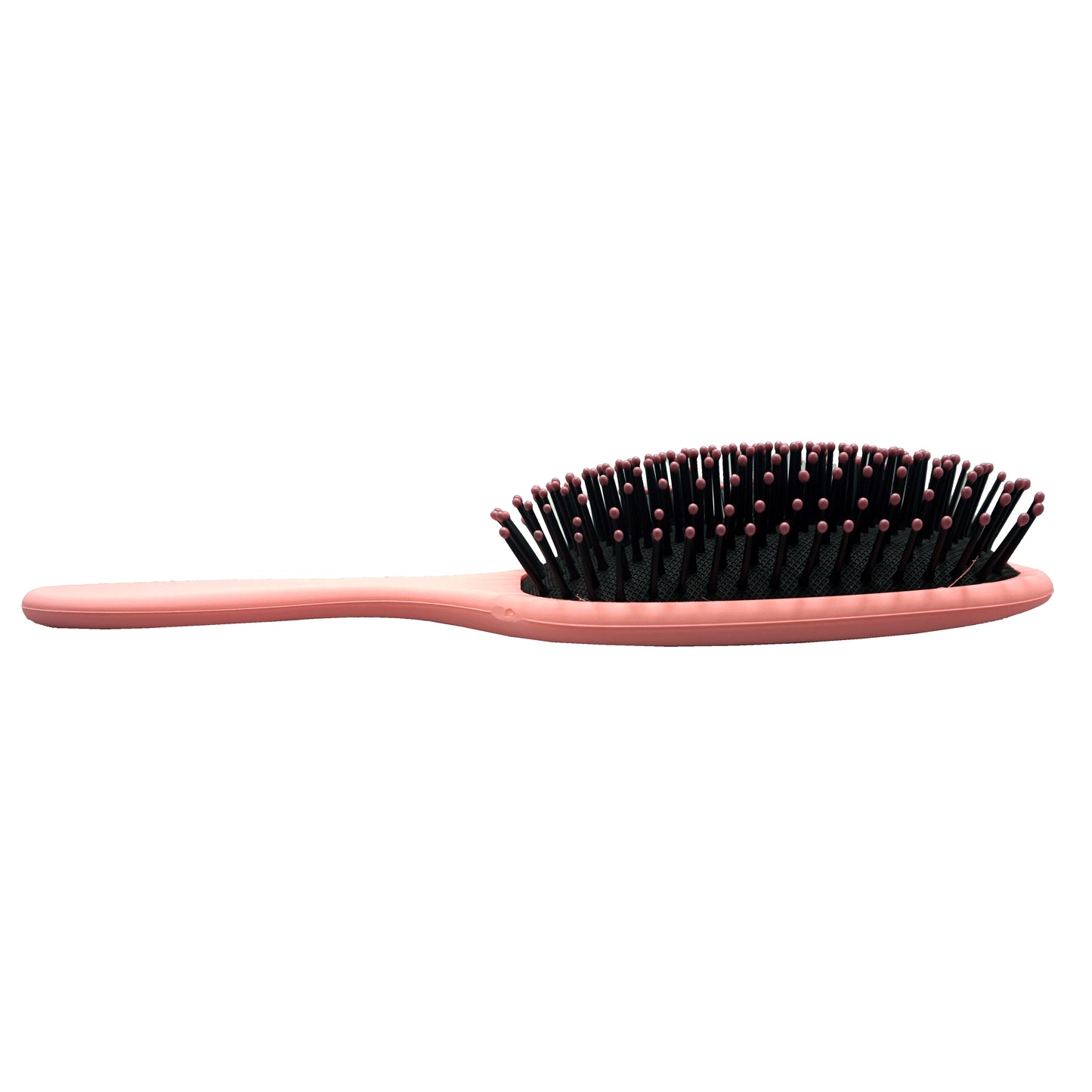 9.5in Paddle Cushion Brush - Nylon Bristles, Pink