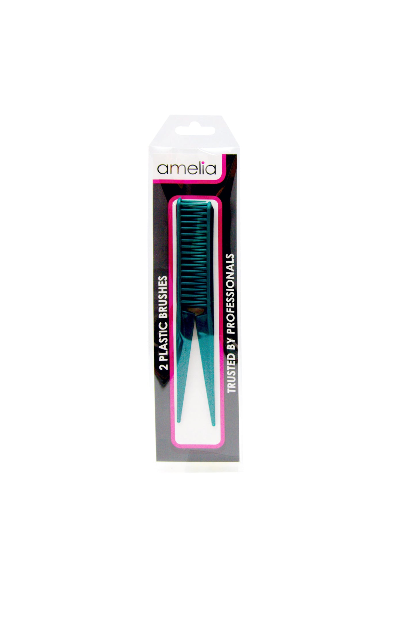 Amelia Beauty, 7in, 3 Row Styling Comb For Detangling, Tease, Defining And Separating Curls - Green