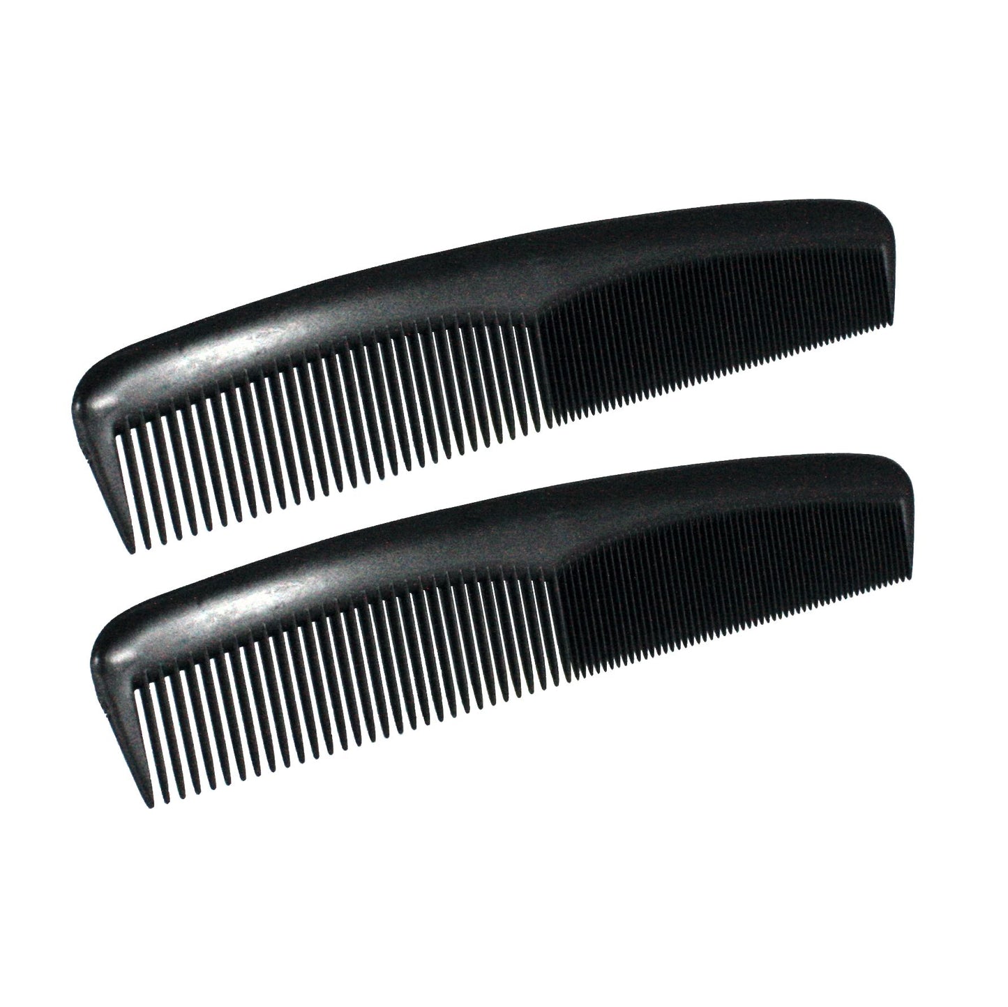 Amelia Beauty, 8in Black Plastic Master Wave Styling Comb, Made in USA, Professional Grade Hair Comb, Everyday Styling, Thick Hair, Wet or Dry, Everyday Styling Cutting Hair Styling Tool, 2 Pack