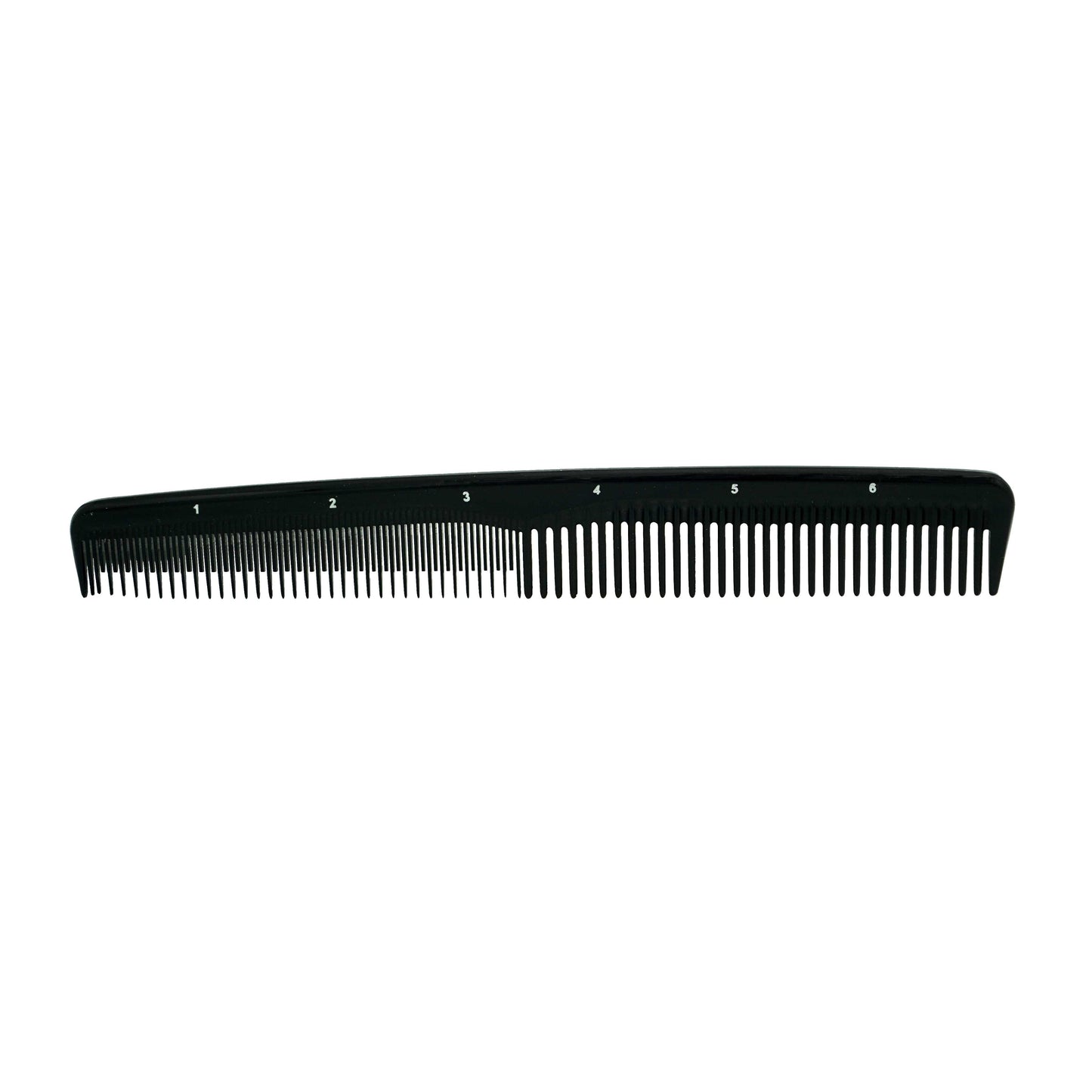 Pegasus 203, 7in Hard Rubber Hair Trimming/Cutting Tease Comb, Handmade, Seamless, Smooth Edges, Anti Static, Heat and Chemically Resistant, Everyday Grooming Comb | Peines de goma dura - Black