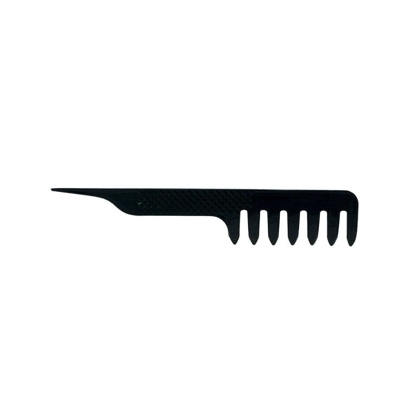 Pegasus 509_B3, 7in Blow Dry Comb, Handmade, Seamless, Smooth Edges, Anti Static, Heat and Chemically Resistant, Wet Hair, Everyday Grooming Comb | Peines de goma dura - Black