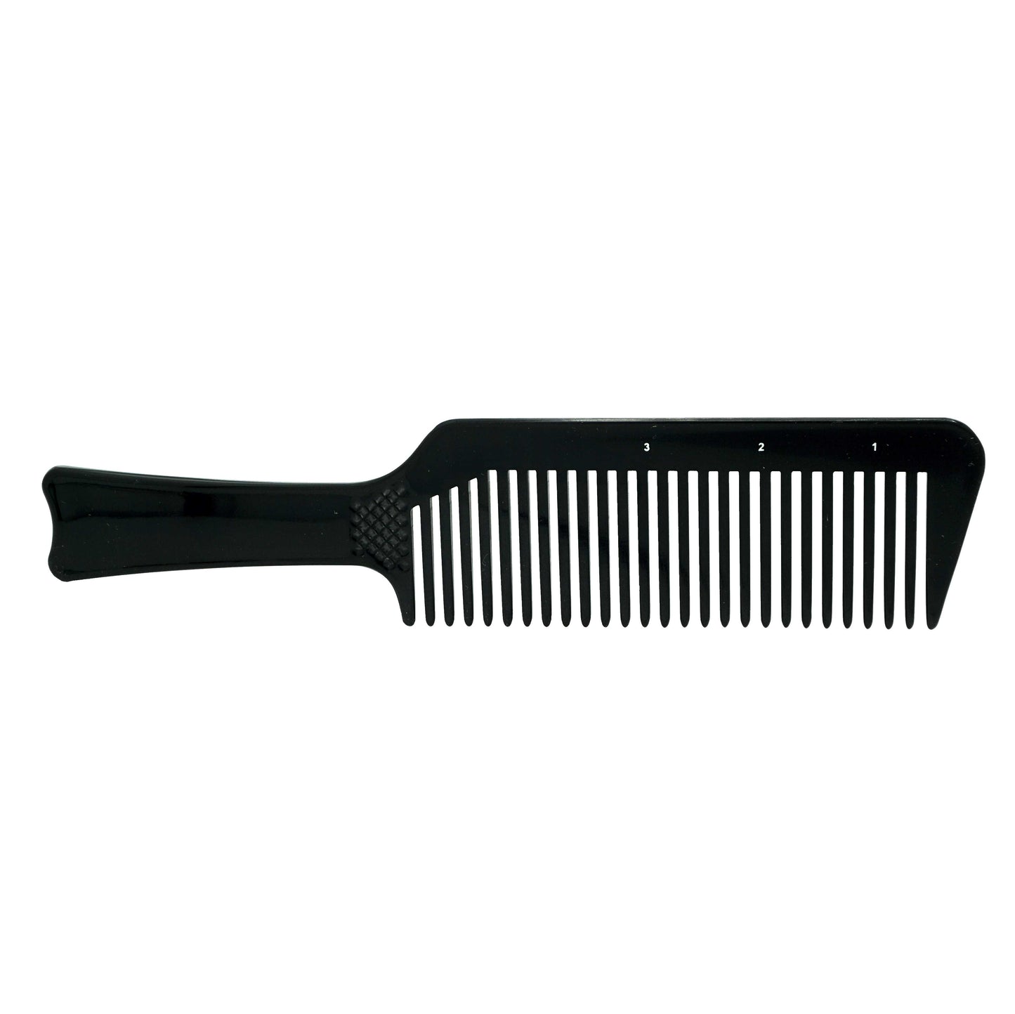 Pegasus 514B, 8.75in Hard Rubber Flattop Butch Comb, Handmade, Seamless, Smooth Edges, Anti Static, Heat and Chemically Resistant Comb | Peines de goma dura - Black