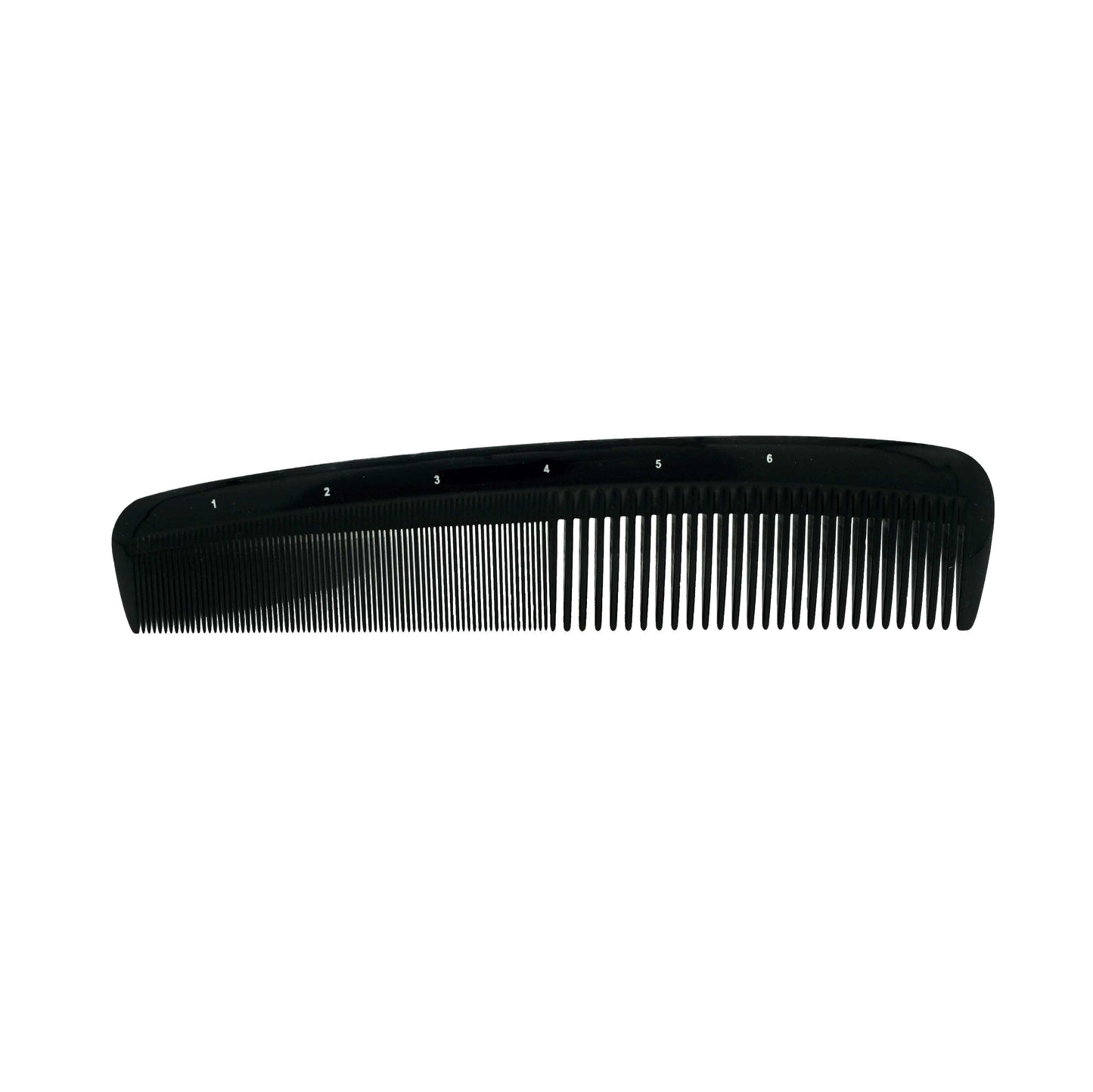 Pegasus 608, 8in Hard Rubber Heavy Styling Comb w Course/Extra Fine Teeth, Smooth Edges, Anti Static, Heat and Chemically Resistant, Portable Pocket Purse Dresser Comb | Peines de goma dura - Black