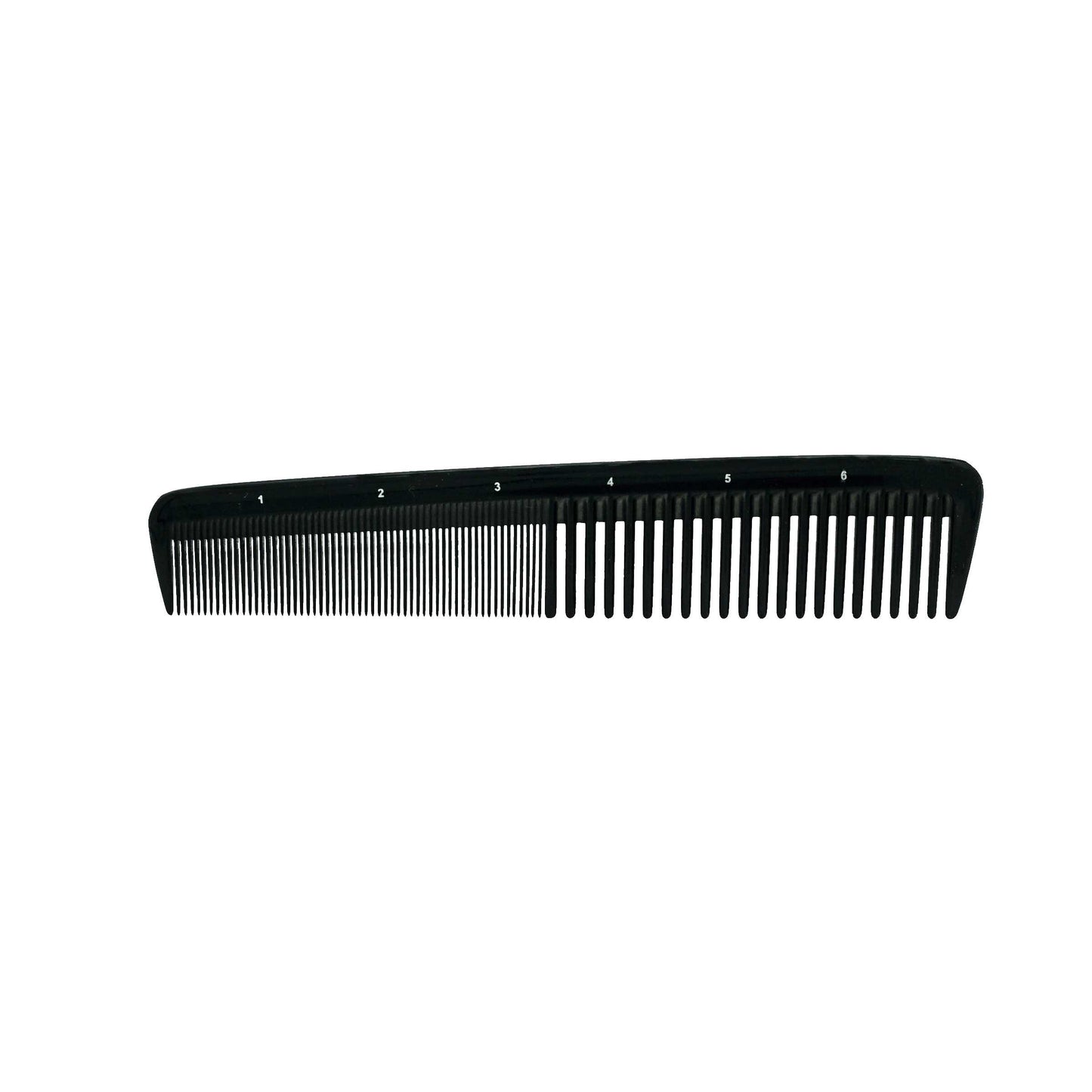 Pegasus 615, 7in Hard Rubber Clipper Comb, Handmade, Seamless, Smooth Edges, Anti Static, Heat and Chemically Resistant, Portable Pocket Purse Dresser Comb | Peines de goma dura - Black
