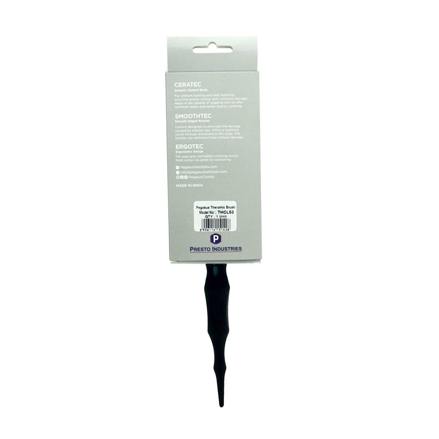 53mm (2.1in), Thermal Long (5") Barrel Brush with Sectioning End, Pegasus THCL53