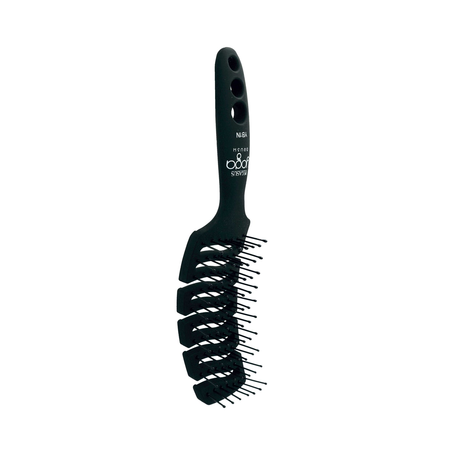 9in Flexible Vented Brush, Pegasus YB1N - Yoga Brush with Nylon Tipped Bristles