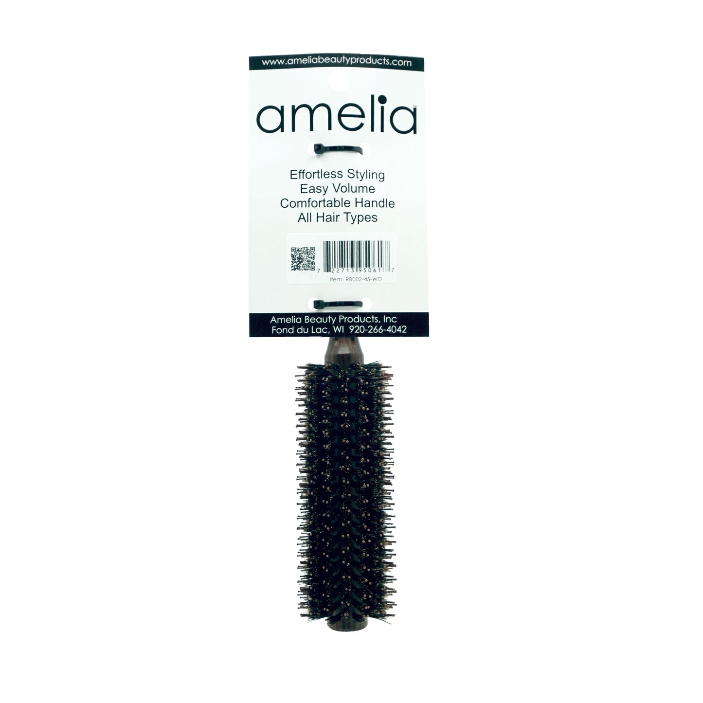 10in, Everyday All Purpose 1.5in Round Brush - Wood Handle - CLOSEOUT, LIMITED STOCK AVAILABLE