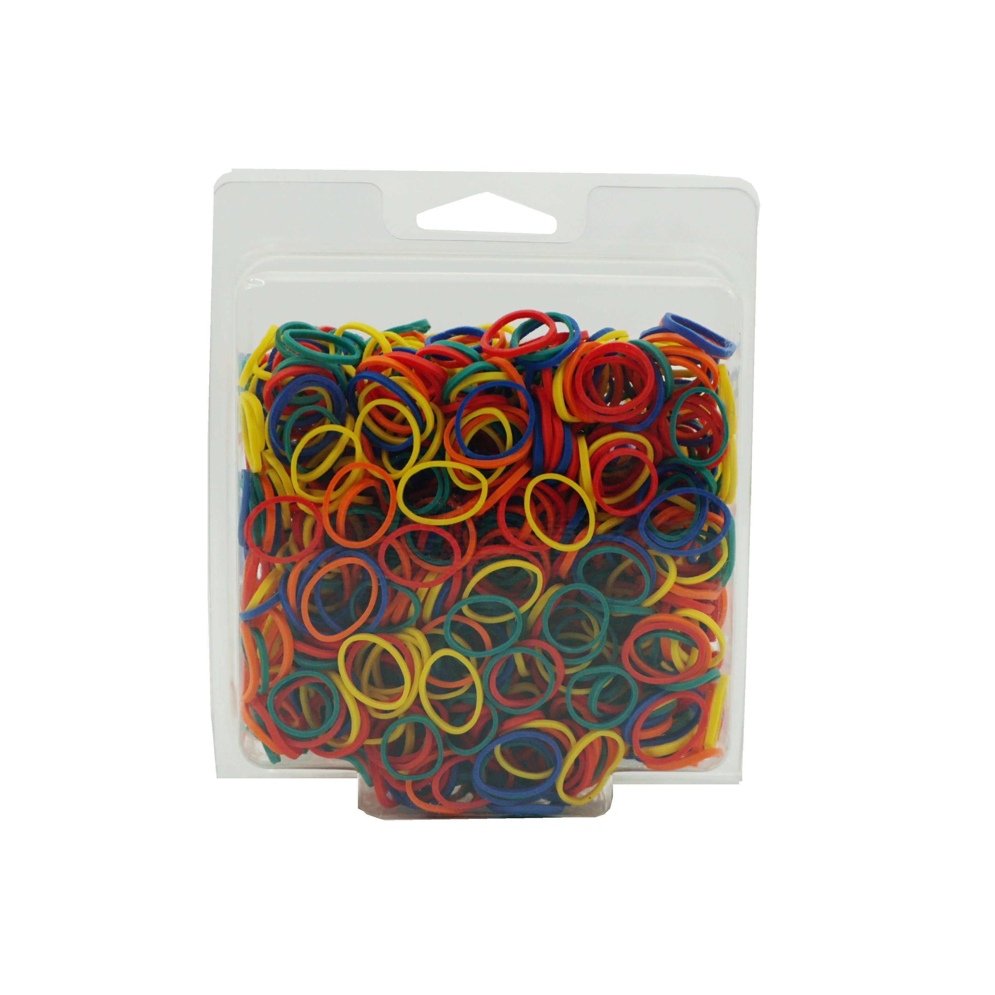 1000 Count Rubber Bands in Re-Closable Container for Ponytails and Braids