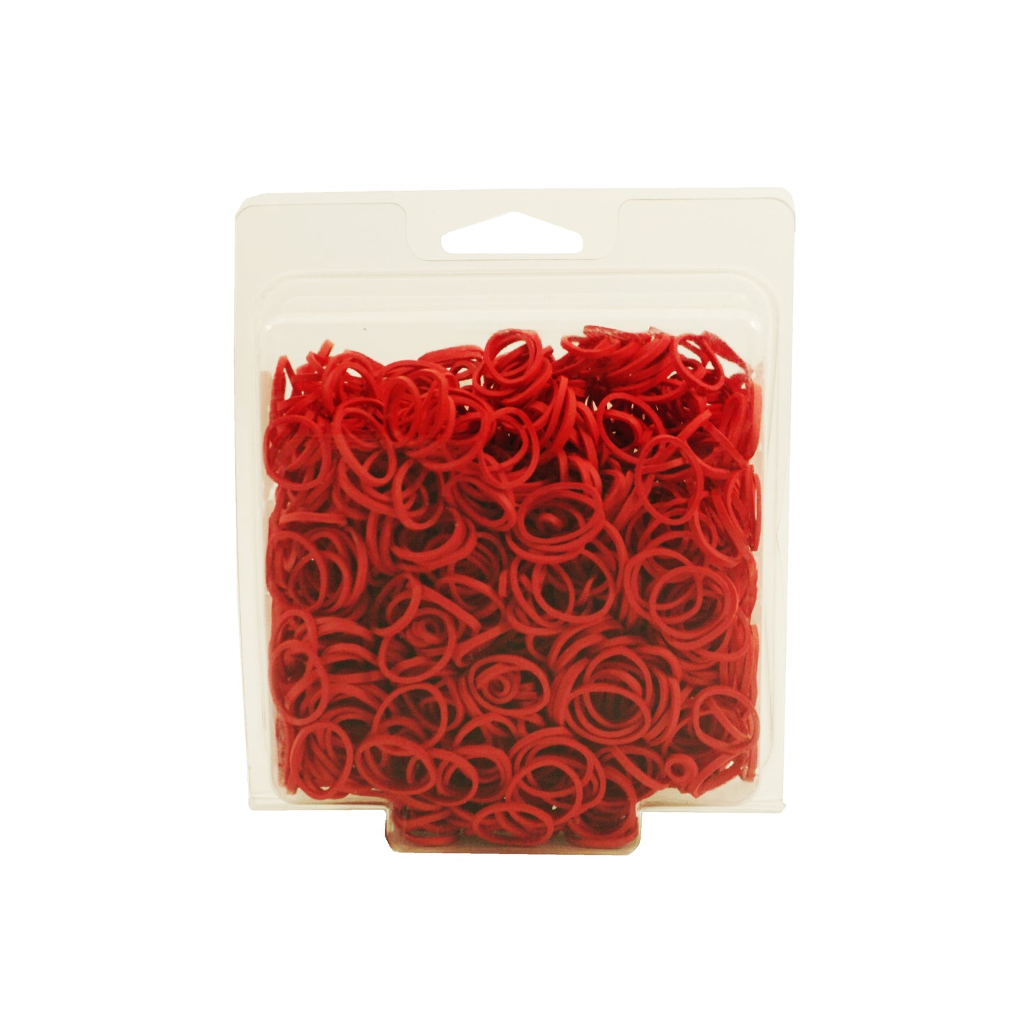 Amelia Beauty | 1/2in, Red, Elastic Rubber Band Pony Tail Holders | Made in USA, Ideal for Ponytails, Braids, Twists, Dreadlocks, Styling Accessories for Women, Men and Girls | 1000 Pack