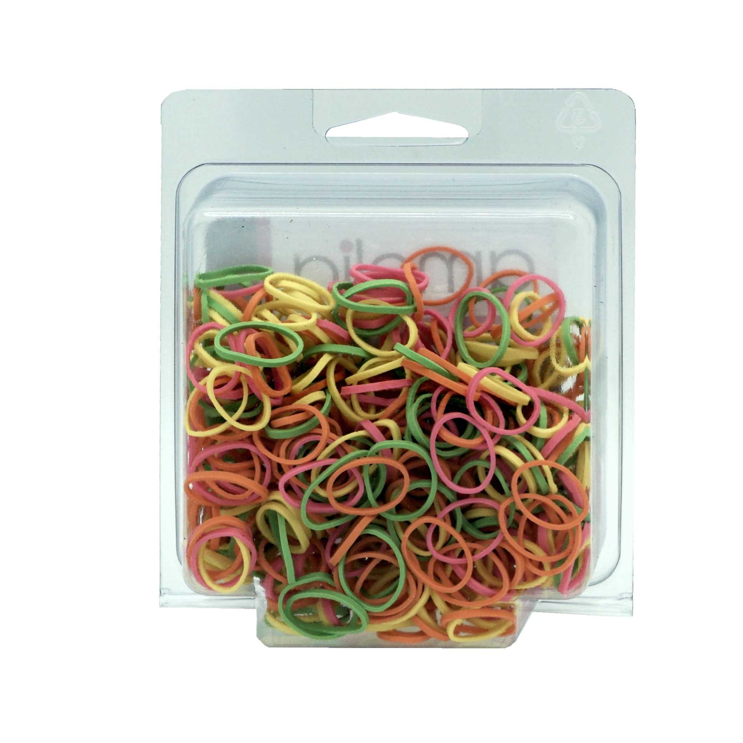 Amelia Beauty | 1/2in, Brights Neon Mix, Elastic Rubber Band Pony Tail Holders | Made in USA, Ideal for Ponytails, Braids, Twists, Dreadlocks, Styling Accessories for Women, Men and Girls | 500 Pack