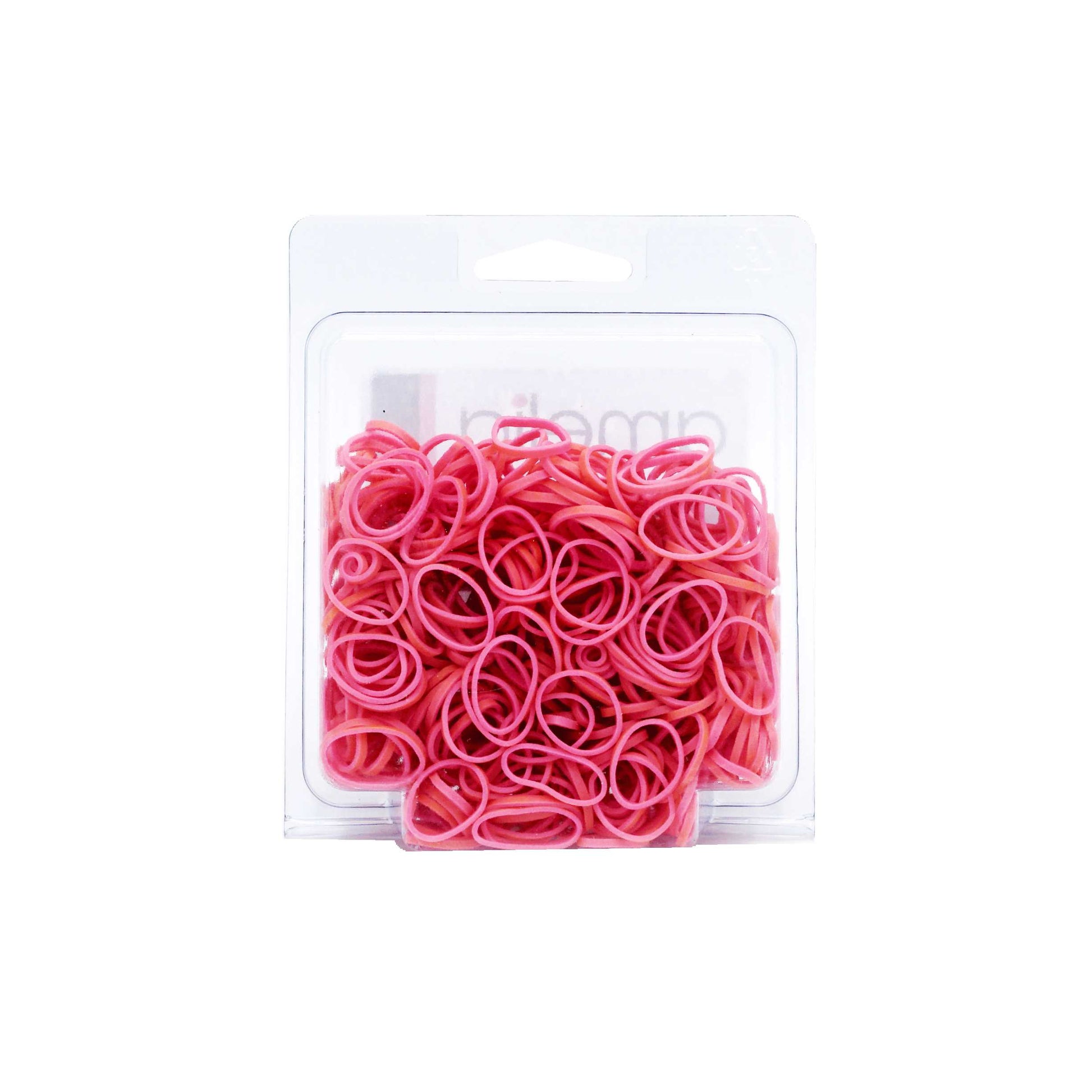 Amelia Beauty 1000, Red, Standard size, US Made Rubber Hair Bands for Pony Tails and Braids