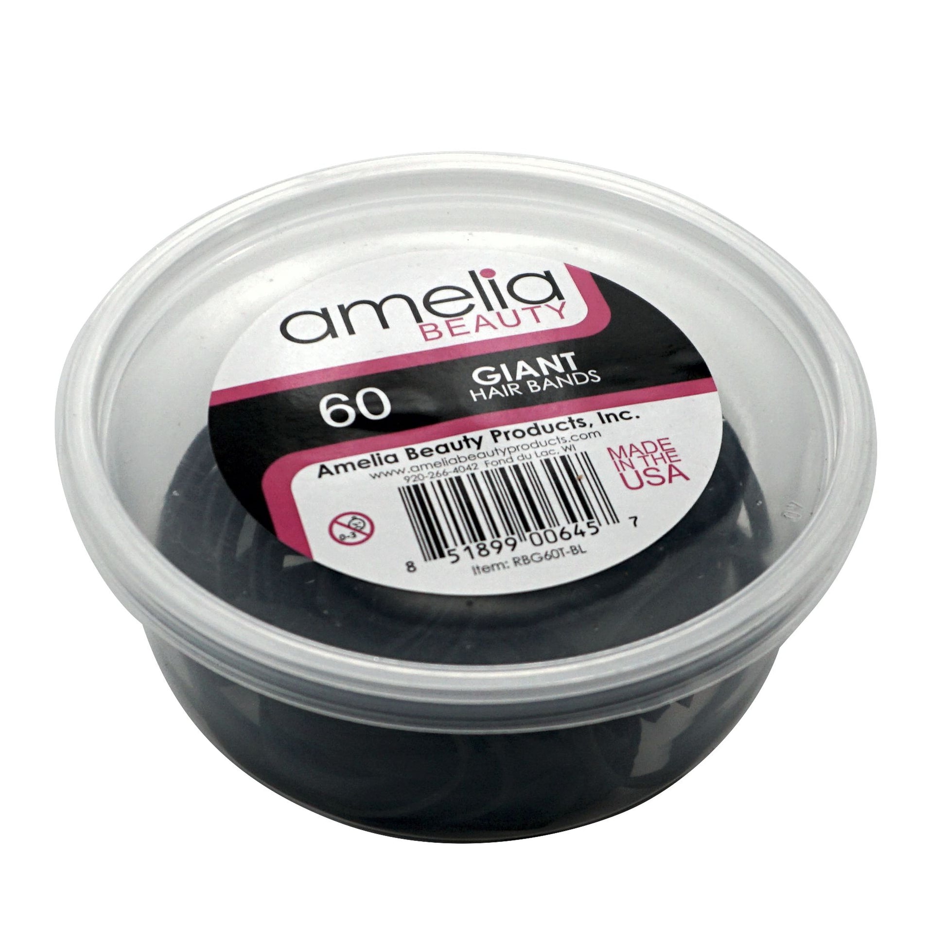 Amelia Beauty 60, Black, Giant Size, Rubber Bands for Pony Tails, Braids  and Dreadlocks – Amelia Beauty Products