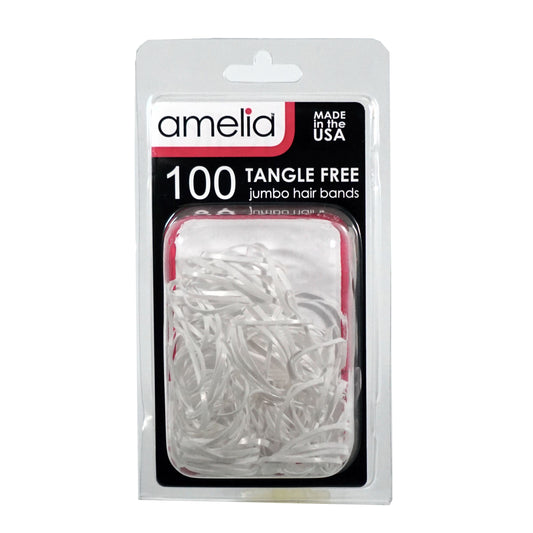 100, White, Jumbo, Tangle Free Bands for Pony Tails and Braids