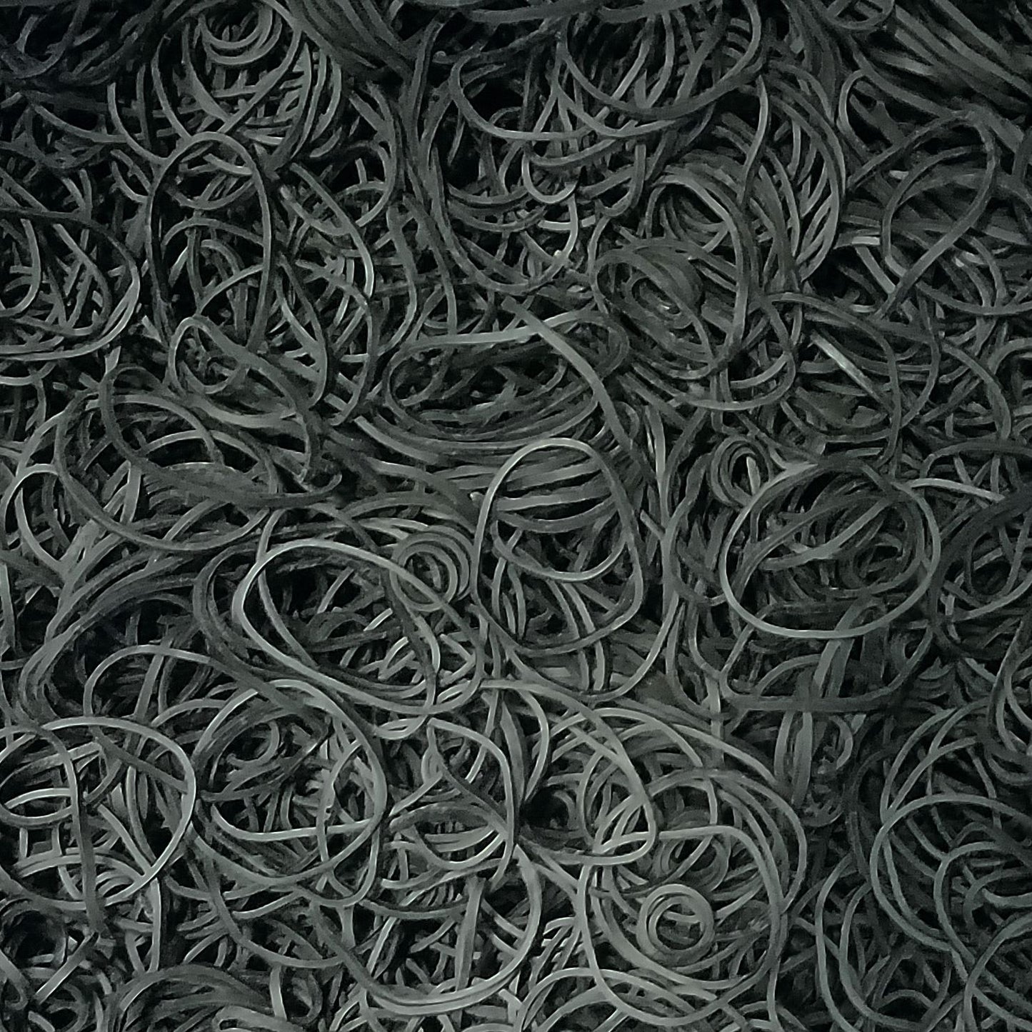 100, Black, Jumbo, Rubber Bands for Pony Tails and Braids