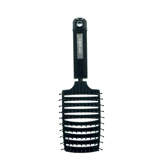 9.5in Vented Brush - Nylon Bristles, Black