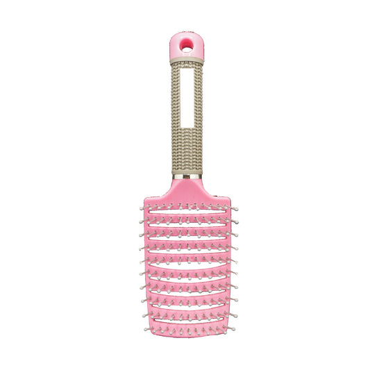 9.5in Vented Brush - Nylon Bristles, Pink