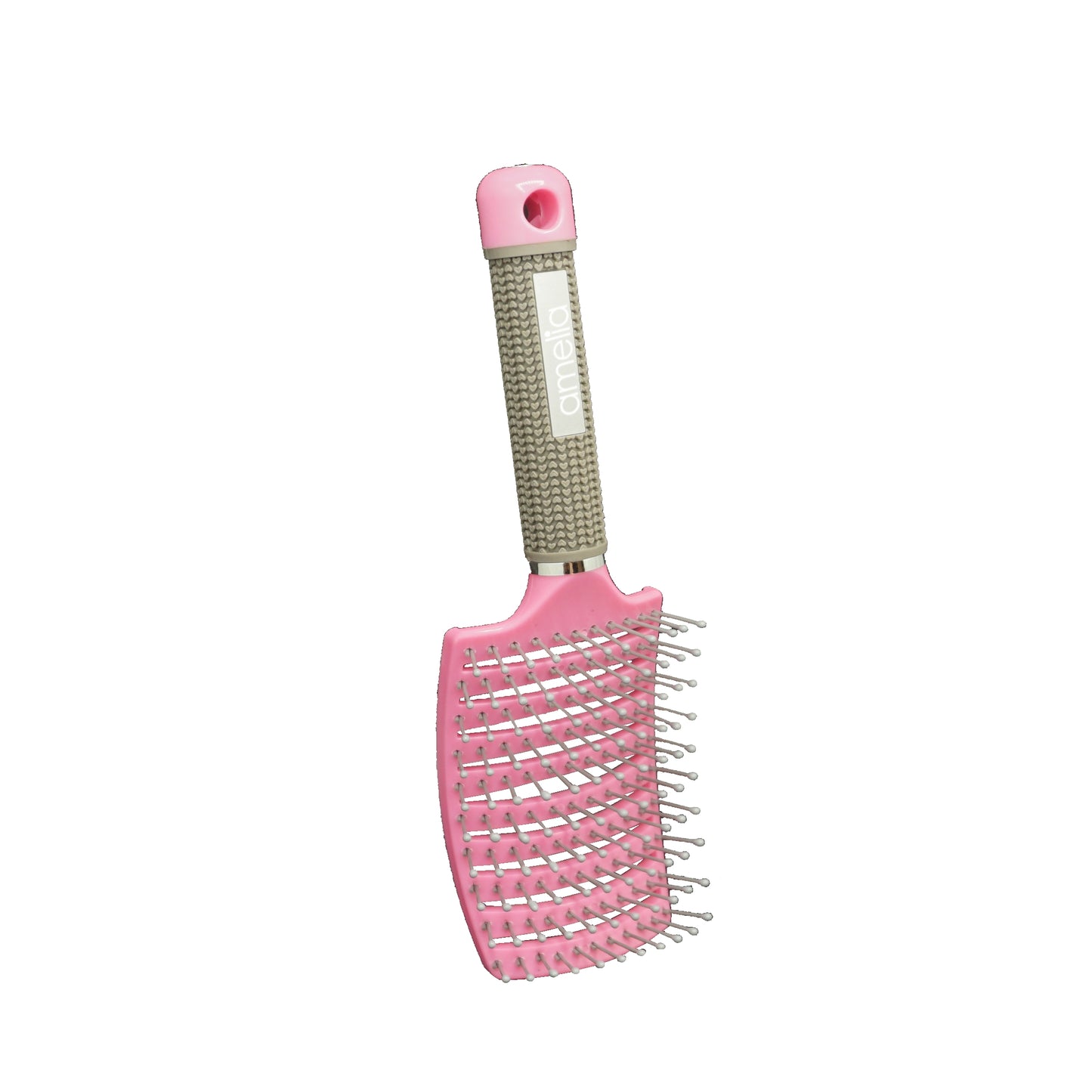 9.5in Vented Brush - Nylon Bristles, Pink