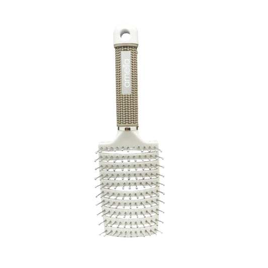 9.5in Vented Brush - Nylon Bristles, White