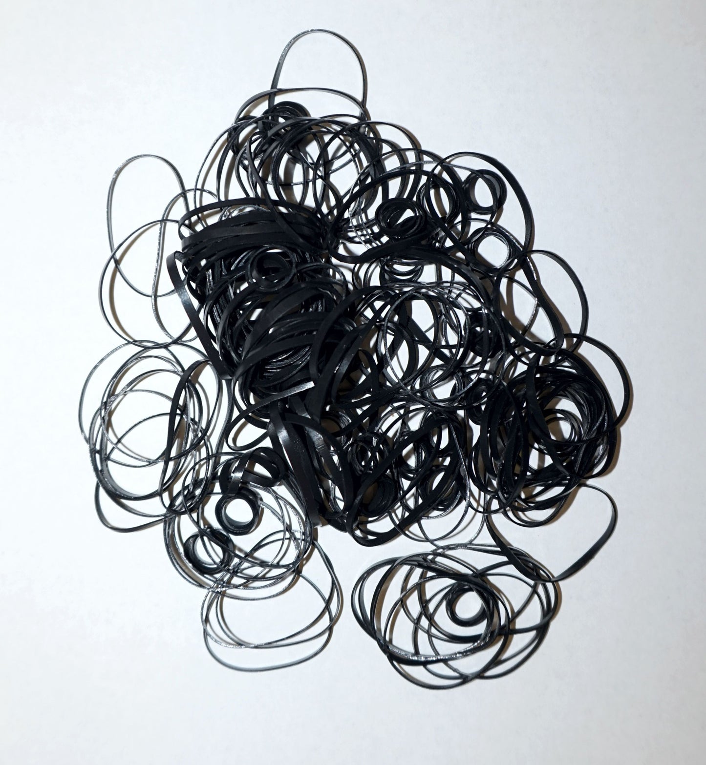 100, Black, Jumbo, Tangle Free Bands for Pony Tails and Braids