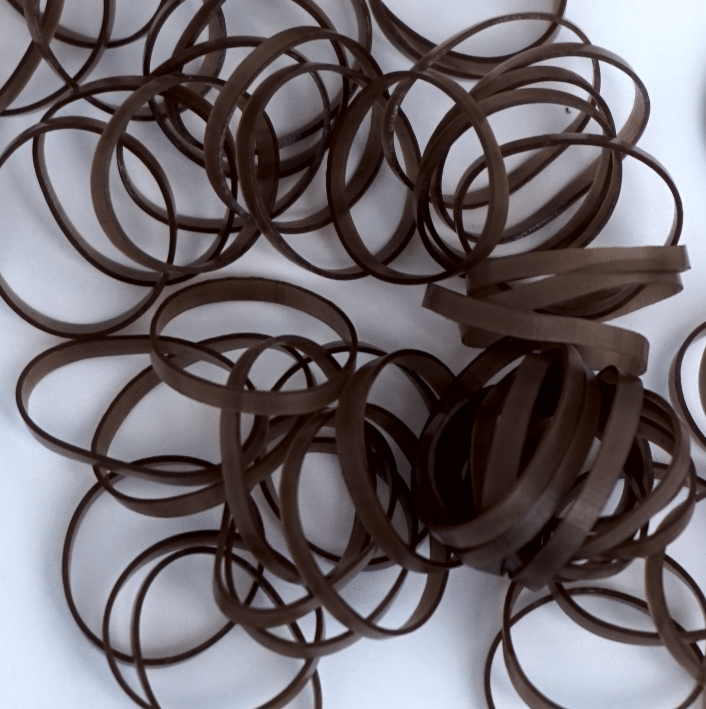 100, Brown, Jumbo, Tangle Free Bands for Pony Tails and Braids