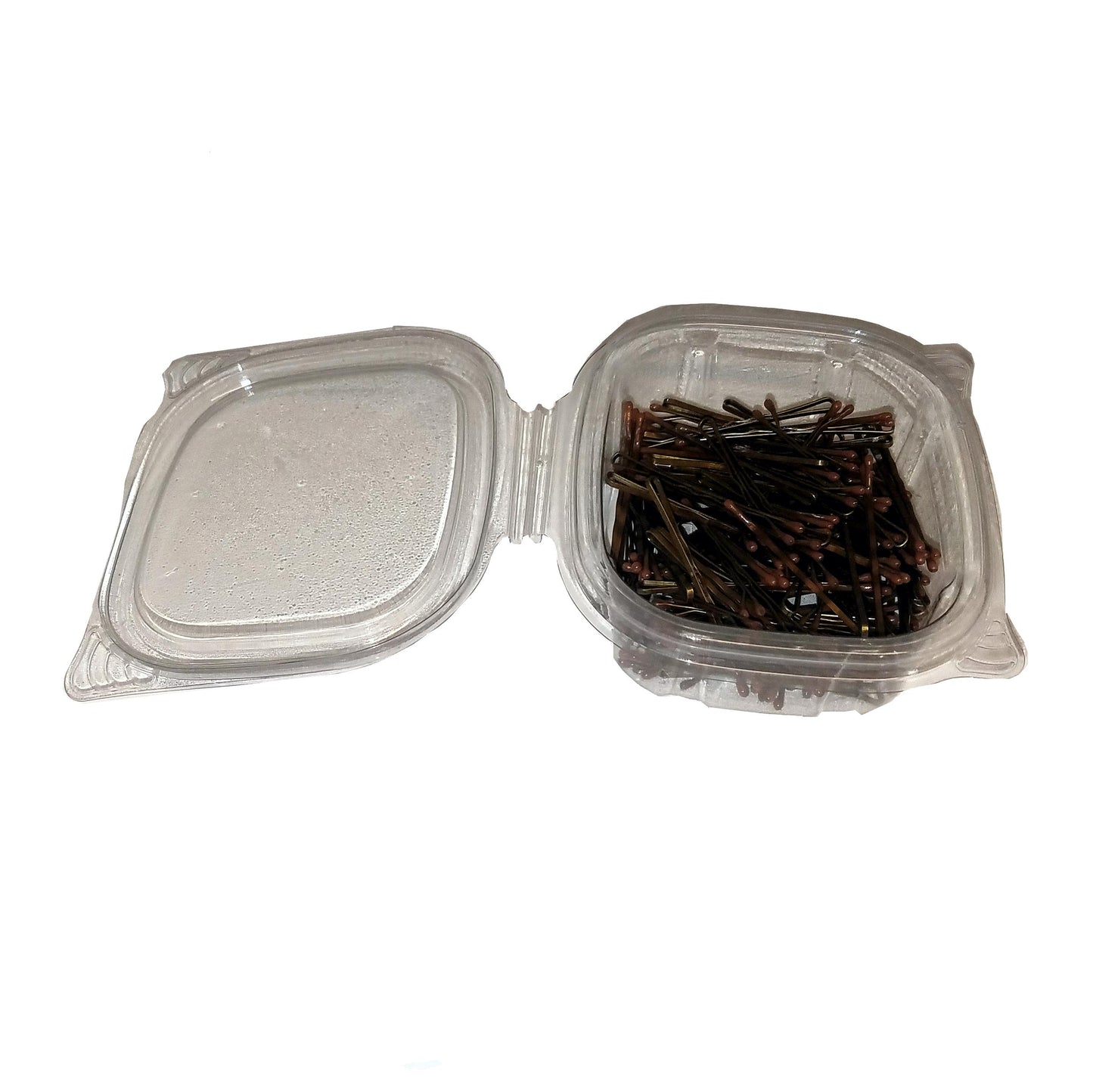180, Brown, US Made Bobby Pins, Clamshell