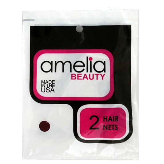 2, Dark Brown, Hair Nets (4 Pack)