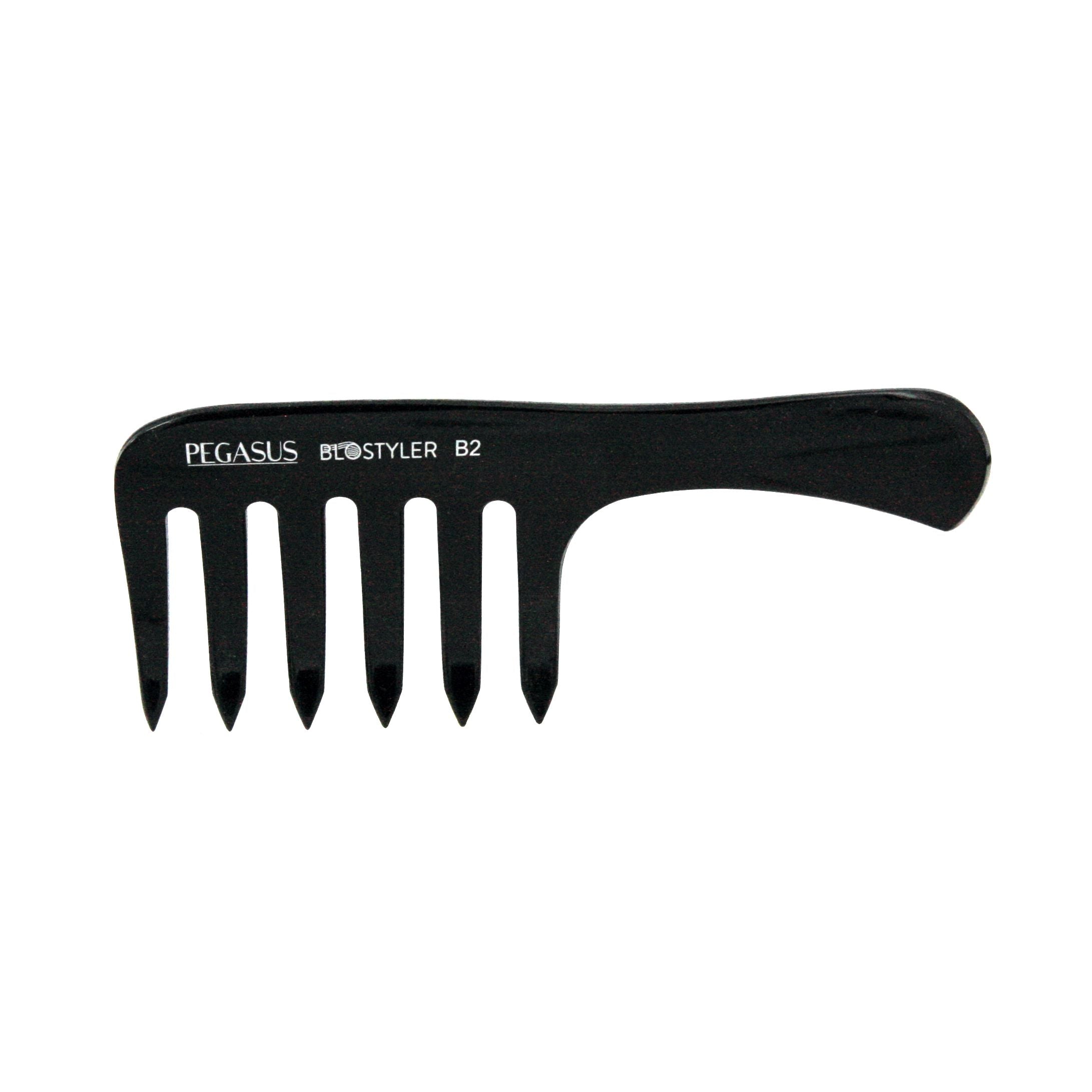 Fancy Rake Comb Pegasus |6.5in Curved Detangling Handled Styling Rake Comb, Pegasus 507 ...