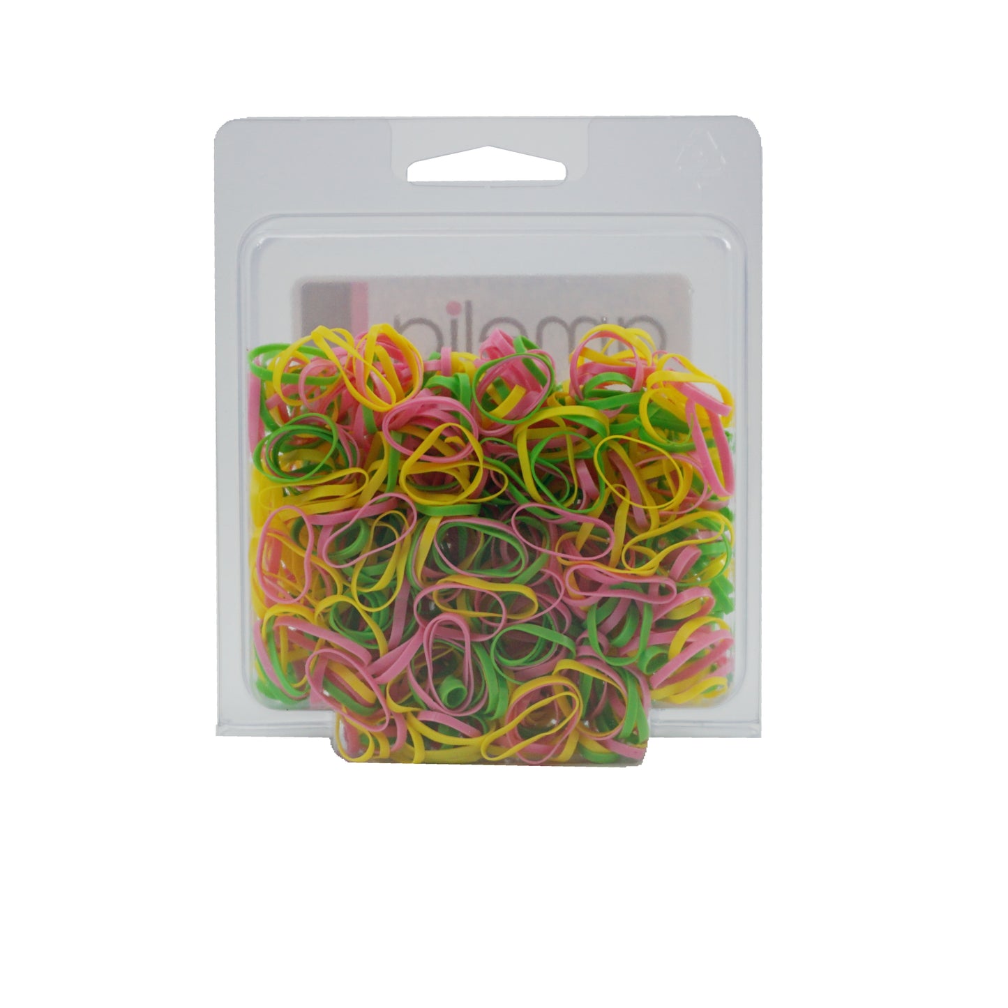 Amelia Beauty | 1/2in, Brights Neon Mix, Tangle Free Elastic Pony Tail Holders | Made in USA, Ideal for Ponytails, Braids, Twists. For Women, Girls. Pain Free, Snag Free, Easy Off | 500 Pack