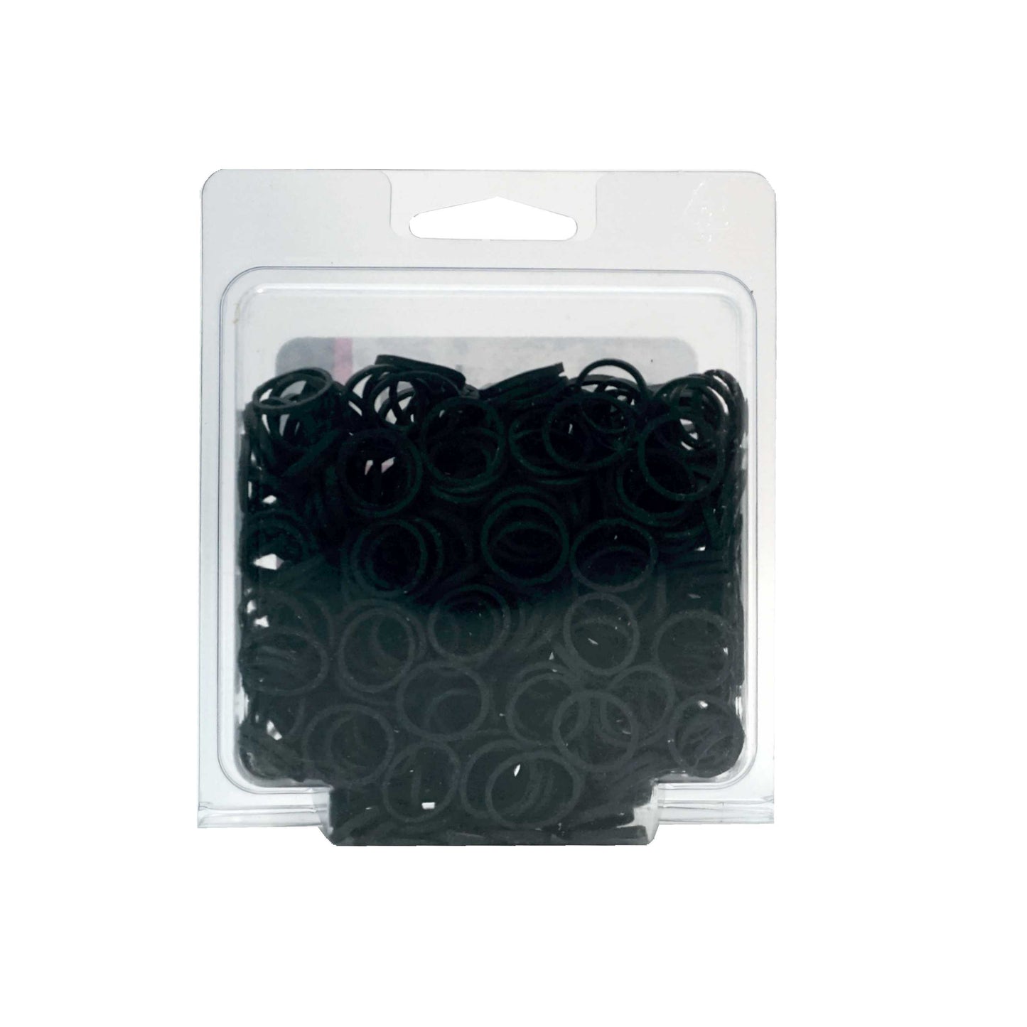 Amelia Beauty | 1/2in, Black, Elastic Rubber Band Pony Tail Holders | Made in USA, Ideal for Ponytails, Braids, Twists, Dreadlocks, Styling Accessories for Women, Men and Girls | 500 Pack