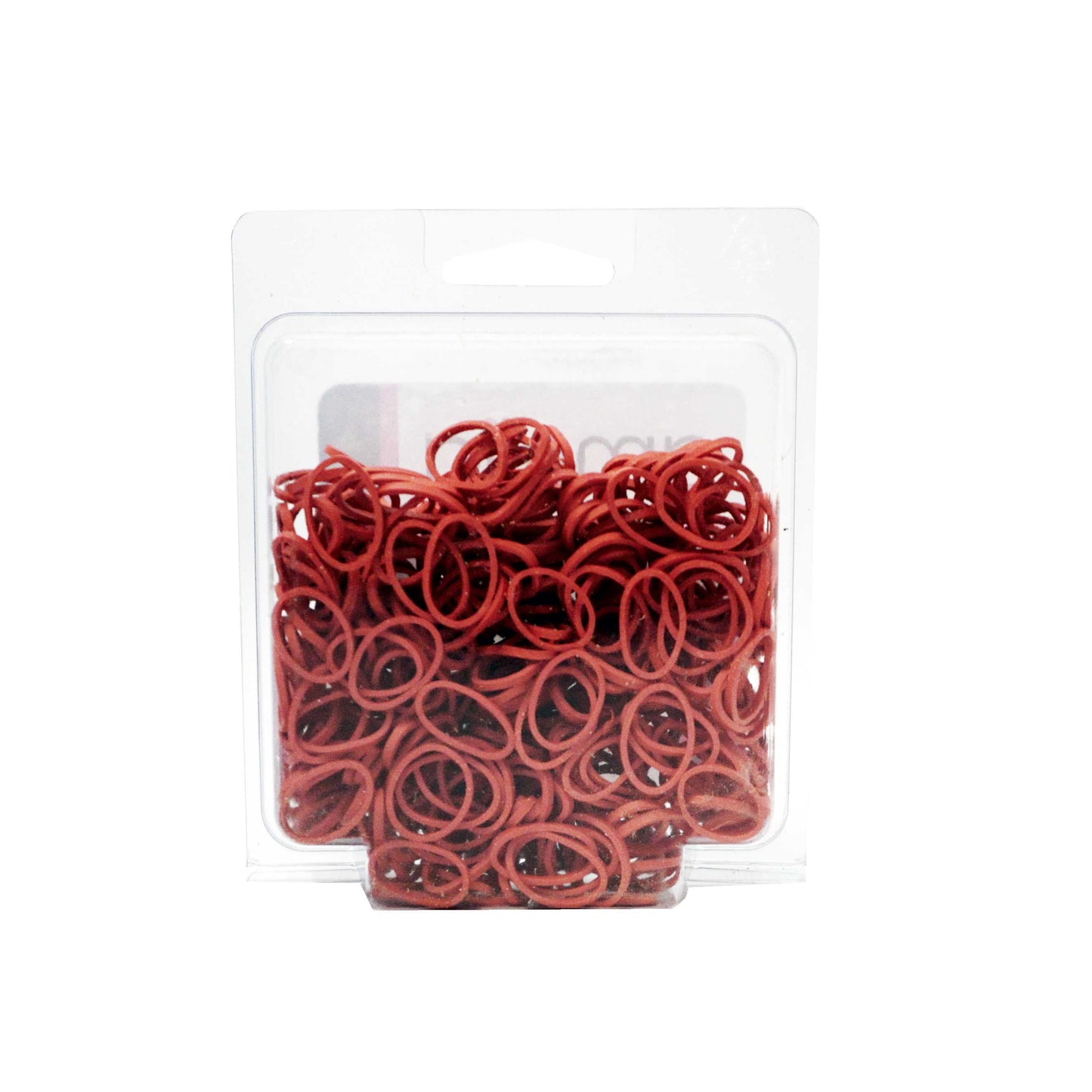 Amelia Beauty | 1/2in, Red, Elastic Rubber Band Pony Tail Holders | Made in USA, Ideal for Ponytails, Braids, Twists, Dreadlocks, Styling Accessories for Women, Men and Girls | 500 Pack