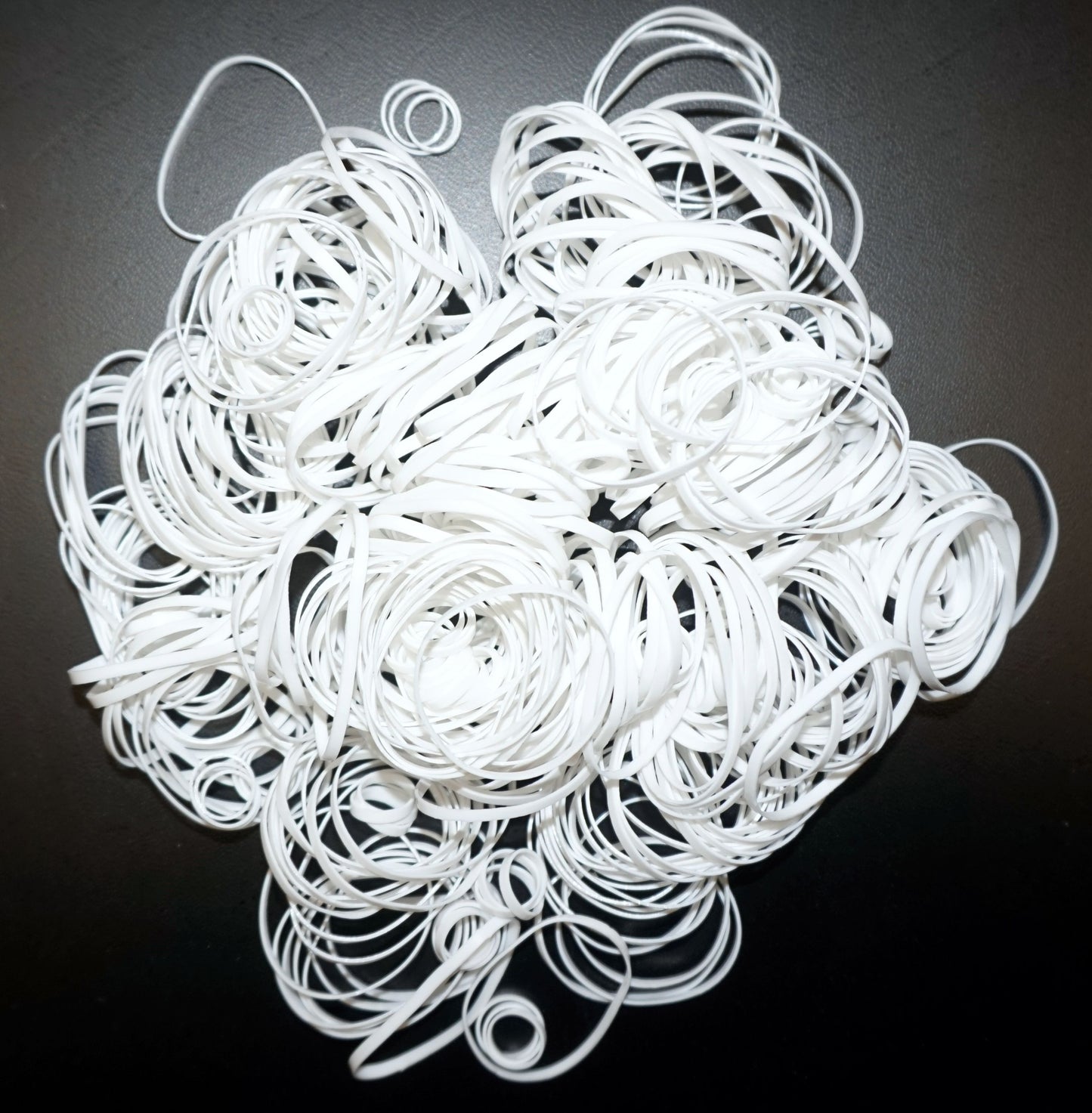 100, White, Jumbo, Tangle Free Bands for Pony Tails and Braids